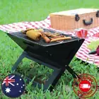 Portable BBQ Charcoal Grill Camping Outdoor Barbecue Picnic Steel Foldable Table