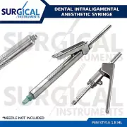 Dental Implant Intraligamental Syringe (Straight) Pen Model 1.8ml German Grade