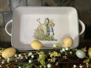 Beatrix Potter PETER RABBIT Rectangle Casserole Baking Serving Dish | Brand New!
