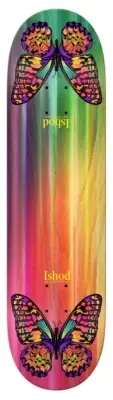 Real Ishod Wair Rainbow Monarch Butterfly Twin Tail 8.5 Skateboard Deck