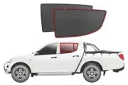 Genuine SNAPSHADES Car Rear Window Shades for Mitsubishi Triton/L200 4th Gen ...