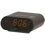 Quality LED Alarm Clock with AM/Fm Radio (240V) Snooze Function Mains Powered