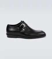 [Dries Van Noten] Dries Van Noten Leather monk shoes AU 6 black