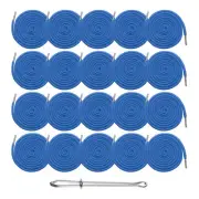 20pcs Drawstring Cords 51" Replacement Drawstring with Threader, Lake Blue