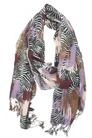 Zebra Print Scarf--EB-SC9819