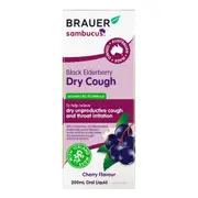 Brauer Sambucus Elderberry Dry Cough 200Ml