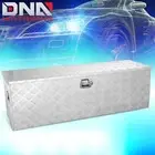 47" Silver Aluminum Truck Pickup Trailer RV Tool Box Storage w/ Side Handle+Keys