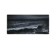 Anymob Mouse Pad Black 400X900X2MM Art Series Marble Computer Laptop Rubber Mat