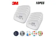 3M 5N11 10PCS Filter Cotton N95 Particulate Filter for Gas Mask Respirator Use with 501 filter cover and 6000 Series Filter Cartridges