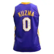Kyle Kuzma Autographed Purple Pro Style Basketball Jersey JSA