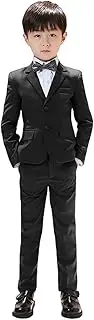 [Kromoc] Boys' Two Buttons Two Pieces Suit Wedding Prom Christmas Jacket Trousers Notch Lapel Tuxedos
