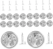 [SEWOART] 50pcs Badges Backing Holder Uniform Pin Backs Brooch Backs Enamel Pins Tie Tacks Pin Keepers Safety Pin Brooch Pin Safety Backs Brooch Pin Backs Dowels Butterfly Metal Backrest
