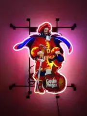 17"x14" Captain Morgan Rum Neon Light Lamp Sign Bar Club Decor Garage Show AM