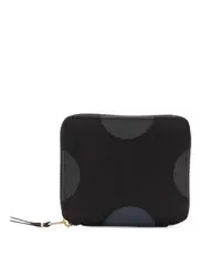 [COMME des GARCONS WALLET] 橡膠圓點大 U 型拉鍊