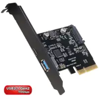 在飛比找momo購物網優惠-【伽利略】PCI-E 4X USB3.1 1A 1C 擴充卡