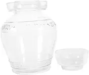 [OFFSCH] 1Pc Large Capacity Glass Pickle Jar Kitchen Storage Container for Vegetables Sealed Design for Freshness Easy to Clean Random Style