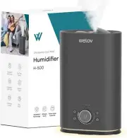 WELOV Humidifiers for Bedroom 6L, BoostMist Cool Mist Humidifiers, 22dB Quiet Ul