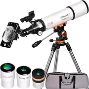 Telescope for Astronomy for Adult Beginners - Profesional, Portable and Powerful 20x-250x - Easy to Mount and Use - Astronomical Telescope for Moon, Planets and Stargazing - Includes a 2-Year Warranty
