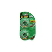Scotch 3M Magic Tape with Dispenser Matte Finish, Invisible 3/4", (2-Pack)