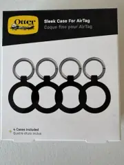 OtterBox Sleek Tracker Case for Apple AirTag (4 Pack) - Black