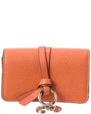 Chlo Alphabet Leather Card Holder