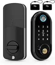 Smart Lock, Smart Door Lock Biometric Fingerprint Locks Electronic Keyless Entry Front Digit Keypad Door Lock for Home Office Safe,for Bedroom Hotel Office Apartment(Nero) FANDIAO