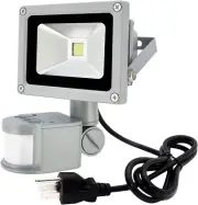10W Electric Motion Sensor Flood Light Outdoor Night Light,110V LED Security Bul