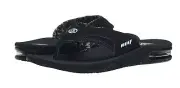 Woman Reef Fanning Flip Flop Sandal Water Friendly RF1626 Color Black Brand New