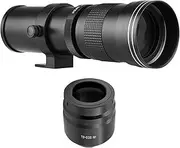 YANGZY Camera MF Super Telephoto Zoom Lens F/8.3-16 420-800mm T2 Mount with RF-Mount Adapter Ring 1/4 Thread Replacement for Canon EOS R/ R3/ R5/ R5C/ R6/ RP RF-Mount Cameras