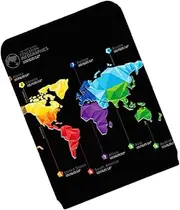 [LIFKOME] World Map Pattern Suitcase Protector Cover Elastic Trolley Case Cover Fits Luggage for Travel Dirt and Scratch Resistant Easy to Clean