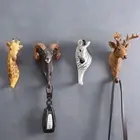 Creative Vintage Resin Wall Coat Rack Giraffe Coat Hat Hanging Hook Key