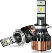 H1 H7 H4 LED Car Headlight Bulbs 9005 9006 H11 90W 25000Lm Canbus No Radio Interference LED Lights for Car (Color : 5700K White, Size : H7)