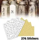 276 Stickers Spice Herb Storage Jar Labels Stickers Decals Pantry Label Stickers