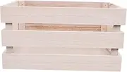 WHAMVOX Versatile Wooden Crates for Storage Rustic Decorative Box for Retail Display Ample Storage Space