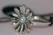 PANDORA PAVE DAISY FLOWER STATEMENT RING 198817C01 SPRING 2020 $65 pouch INC