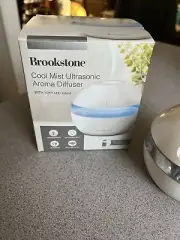 Brookstone Cool Mist Ultrasonic Aroma Diffuser with doft LED light
