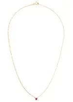 Yvonne Leon Collier Solitaire Coeur 18kt Gold Necklace - Pink - One Size One Size