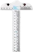 6-Inch Clear T-Square Ruler, Plastic T-Ruler for Hand Drawing, Layout Work, Art Framing, Scrapbooking & Handmade Projects