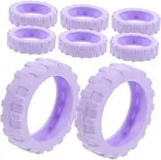 ifundom Silicone Luggage Wheel Covers Set 8 Pack Suitcase Wheel Socks Hardwood Protector Pads for Suitcase