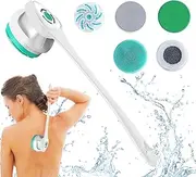 Facial Cleansing Brush | Electric Powered Body Scrubber,Electric Facial Scrubber for Body & Face, Rechargeable Facial Body Cleansing Brush for Cleansing Massage