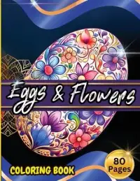 在飛比找博客來優惠-Eggs & Floawers Coloring Book: