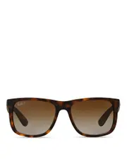 Ray-Ban Justin Polarized Square Sunglasses, 55mm
