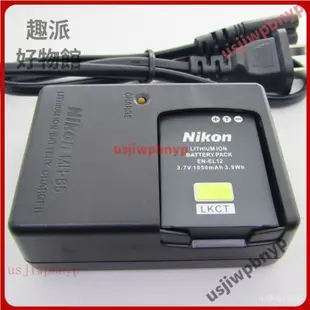 【限時下殺】Nikon尼康COOLPIX P300 P310 P330 S70相機EN-EL12電池+充電器+數據線 H