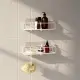 【Umbra】壁掛式浴室掛勾置物架2件(雲朵白) | 浴室收納架 瓶罐置物架