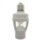 Induction Motion Sensor Ir Infrared Human E27 Plug Socket Switch Base Led Bulb Lamp Holder Ac 110-220V