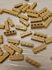 NEW LEGO 10X TAN PROFILE BRICK 1X4 #15533.
