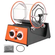 VEVOR Jewelry Polisher Tumbler, 11lbs/5kg Capacity Mini Rotary Tumbler Machine with 0-60 Minutes Timer, 5 Speeds Jewelry Rotary Finisher for Surface P