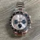 40 毫米玫瑰金男士手錶石英計時手錶藍寶石玻璃日本 VK63 機芯