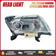 Right Head Light Front Lamp LED Chrome For Nissan Navara NP300 D23 2015-2021