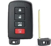 Replacement Remote car Key fob Shell Compatible with to-yota Avalon Camry Corolla RAV4 Car Key Case HYQ14FBA (Not Chip)